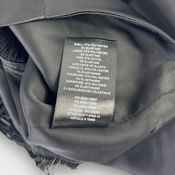 Aritzia Babaton Mirage Fringe Top in Espace Black Size Medium NEW - Picture 7 of 7